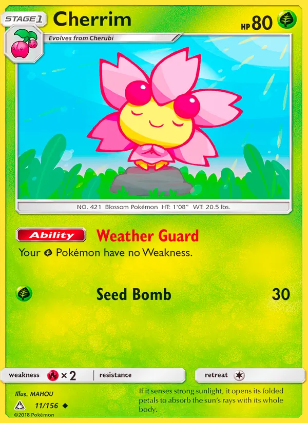 Cherrim #11 – Ultra Prism card