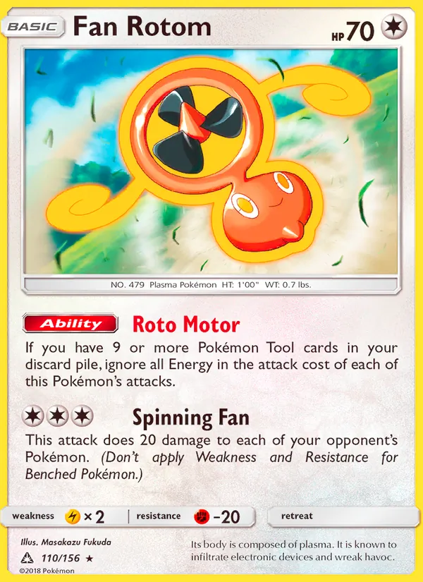 Fan Rotom #110 – Ultra Prism card