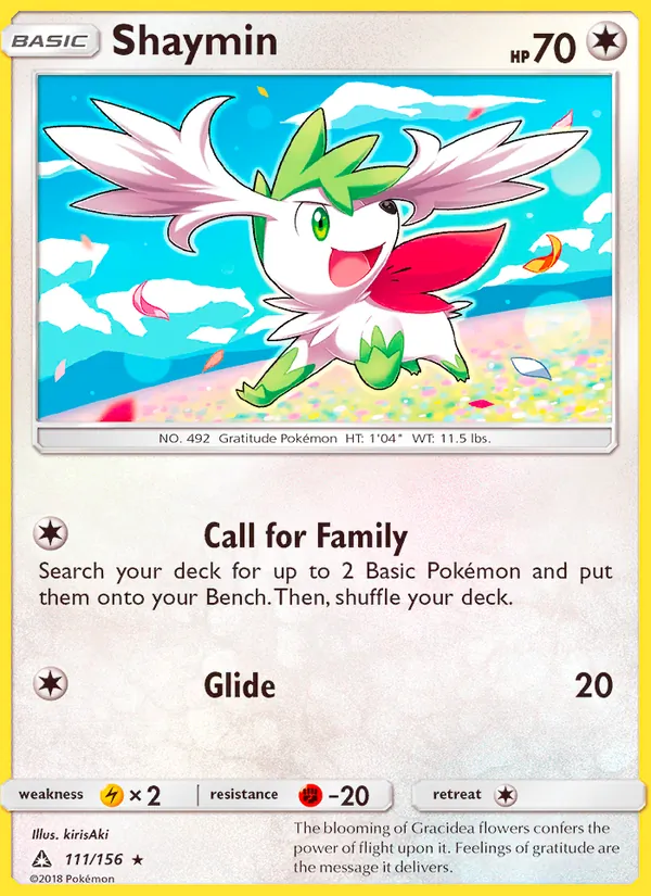 Shaymin #111 – Ultra Prism card