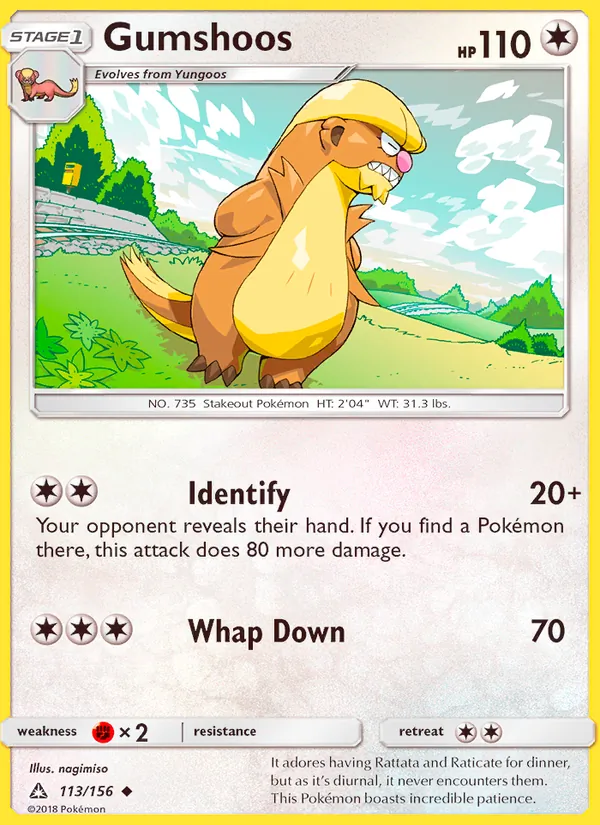 Gumshoos #113 – Ultra Prism card