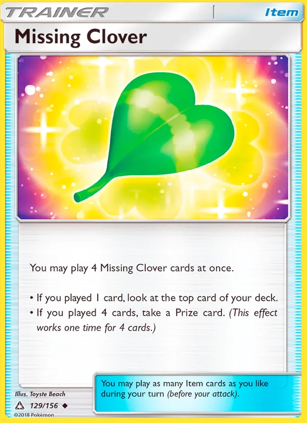 Missing Clover #129 – Ultra Prism card