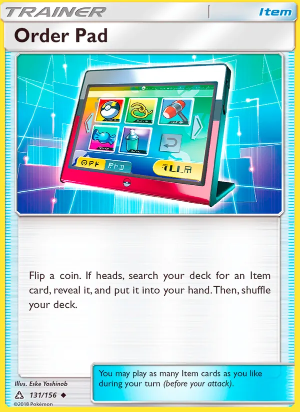 Order Pad #131 – Ultra Prism card