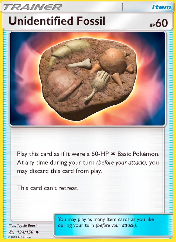 Unidentified Fossil #134 – Ultra Prism card