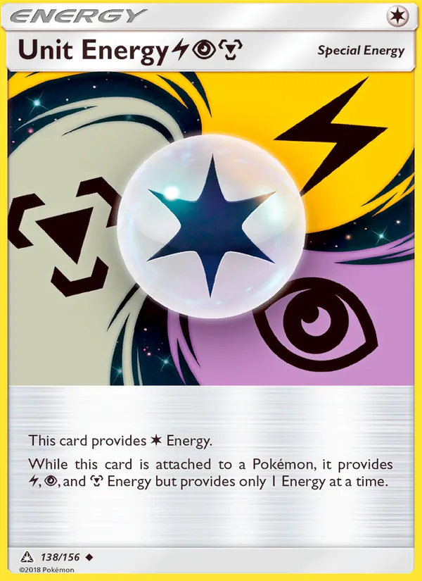 Unit Energy LightningPsychicMetal #138 – Ultra Prism card