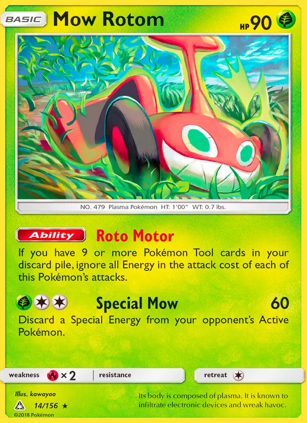 Mow Rotom #14 – Ultra Prism card