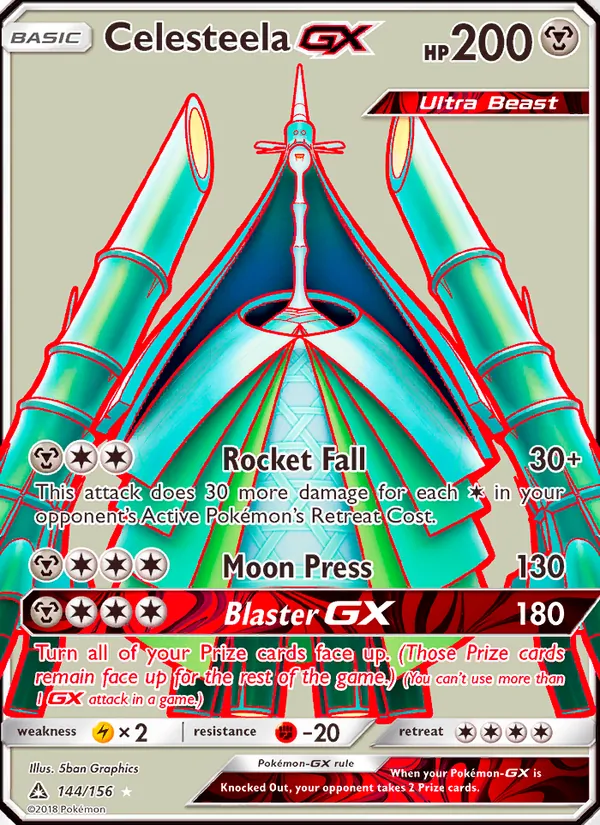 Celesteela GX #144 – Ultra Prism card