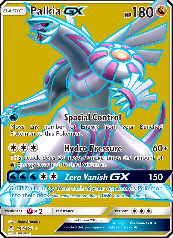 Palkia GX #147 – Ultra Prism card