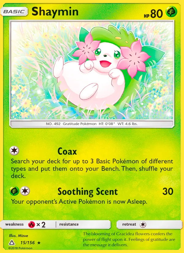 Shaymin #15 – Ultra Prism card
