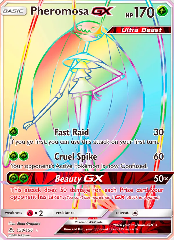 Pheromosa GX #158 – Ultra Prism card