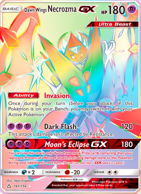Dawn Wings Necrozma GX #161 – Ultra Prism card