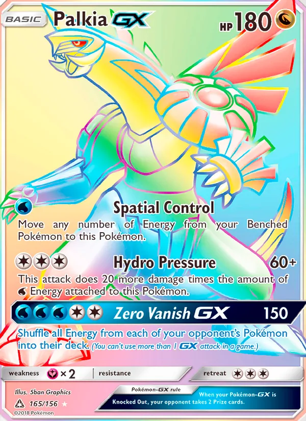 Palkia GX #165 – Ultra Prism card