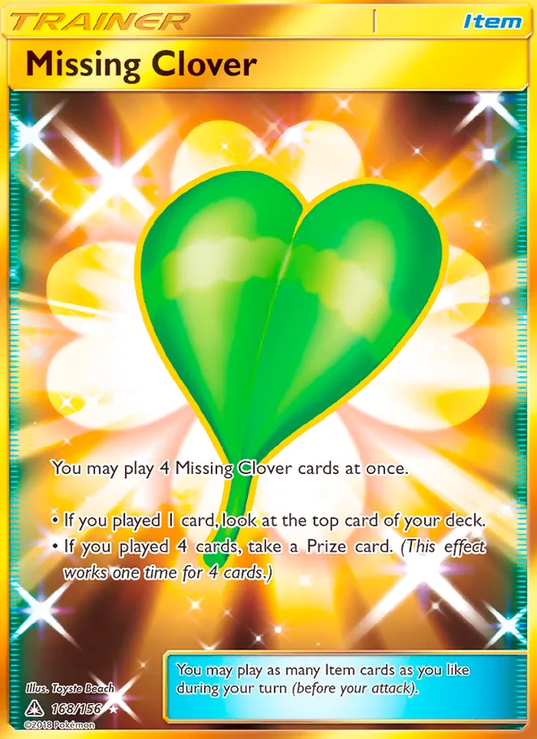 Missing Clover #168 – Ultra Prism card