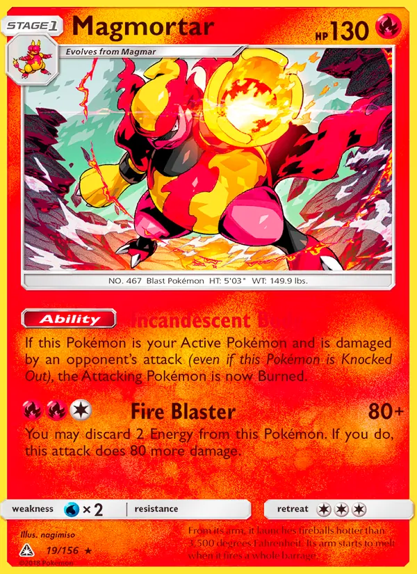Magmortar #19 – Ultra Prism card
