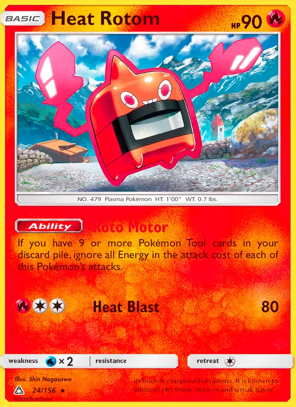 Heat Rotom #24 – Ultra Prism card
