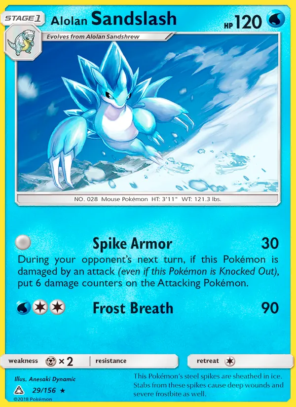 Alolan Sandslash #29 – Ultra Prism card