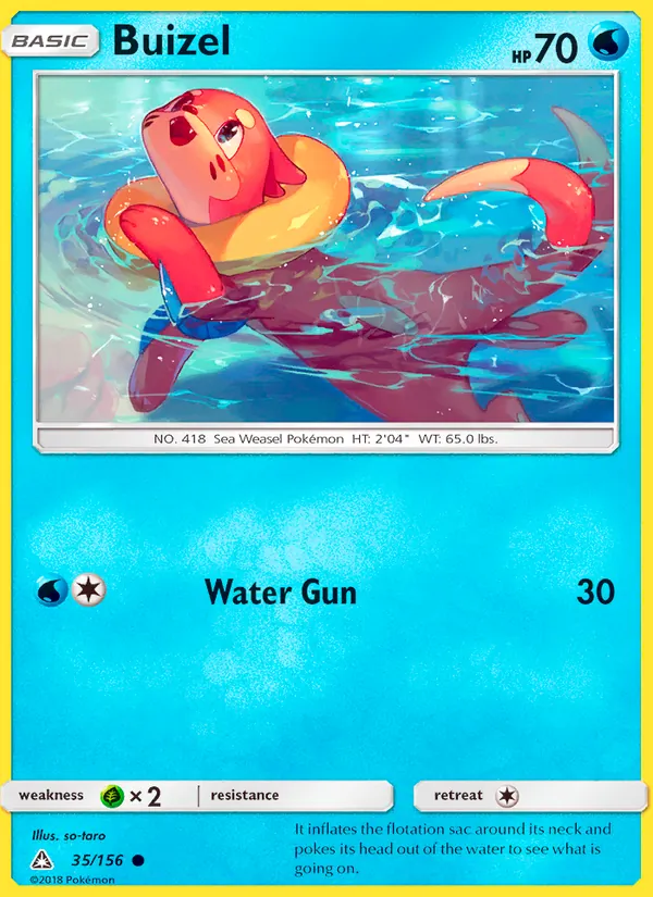 Buizel #35 – Ultra Prism card