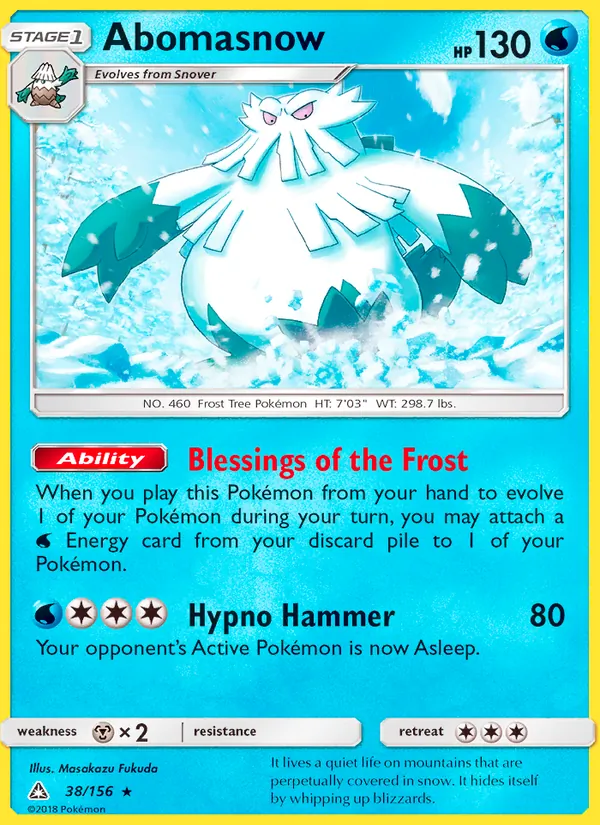Abomasnow #38 – Ultra Prism card