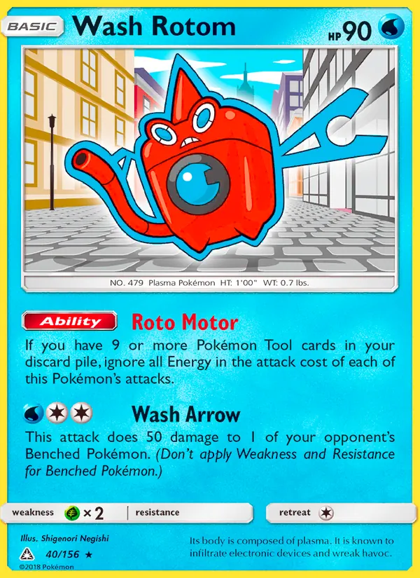 Wash Rotom #40 – Ultra Prism card
