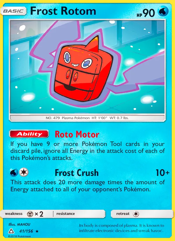 Frost Rotom #41 – Ultra Prism card