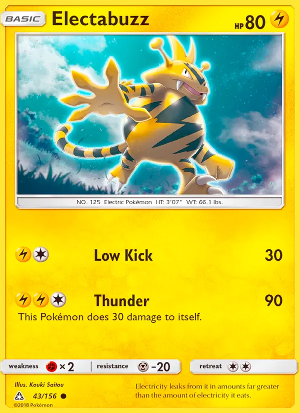 Electabuzz #43 – Ultra Prism card
