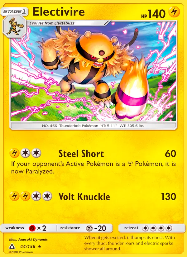 Electivire #44 – Ultra Prism card