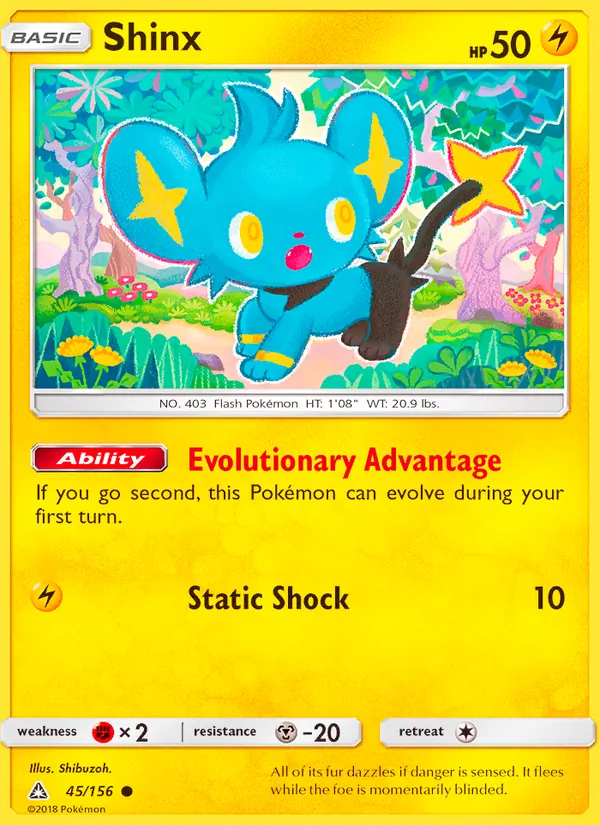Shinx #45 – Ultra Prism card