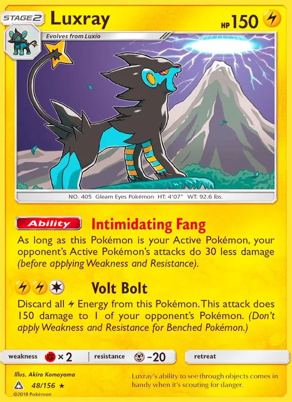 Luxray #48 – Ultra Prism card