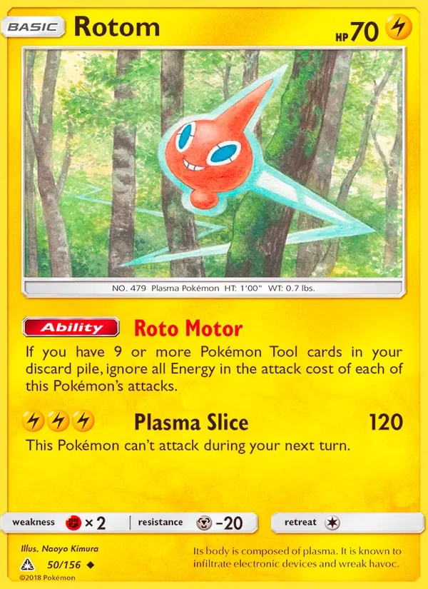 Rotom #50 – Ultra Prism card