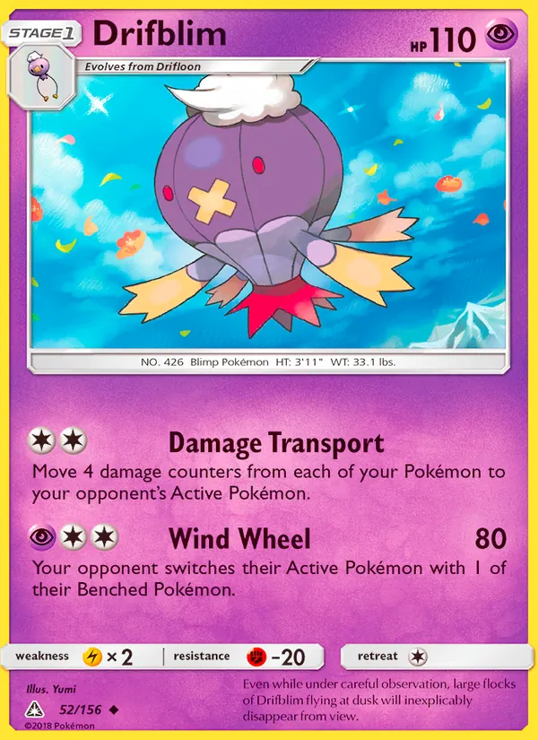 Drifblim #52 – Ultra Prism card