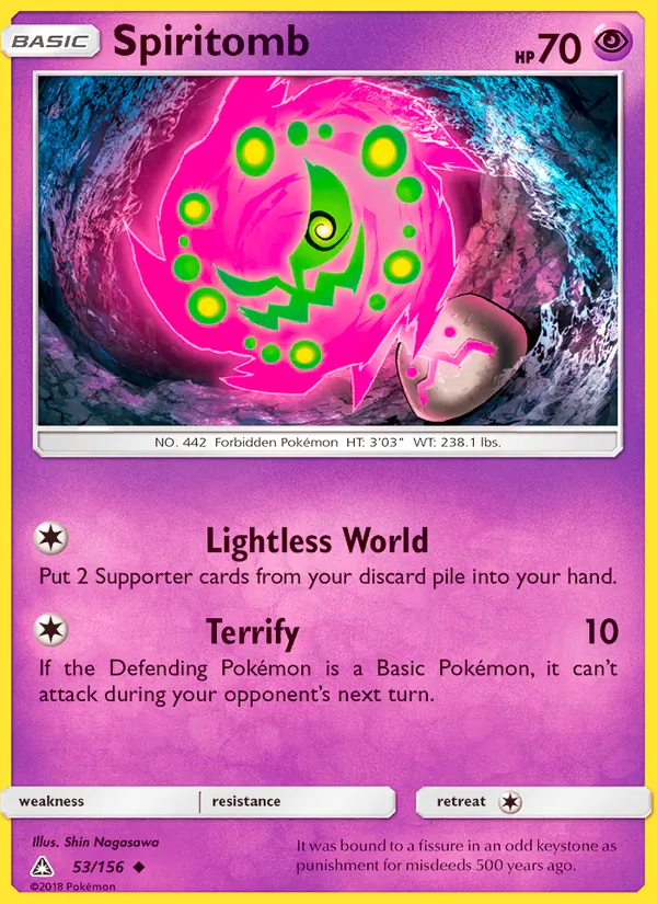 Spiritomb #53 – Ultra Prism card