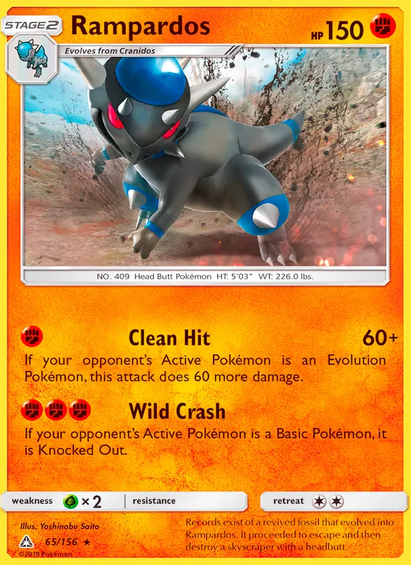 Rampardos #65 – Ultra Prism card