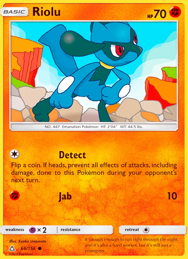 Riolu #66 – Ultra Prism card