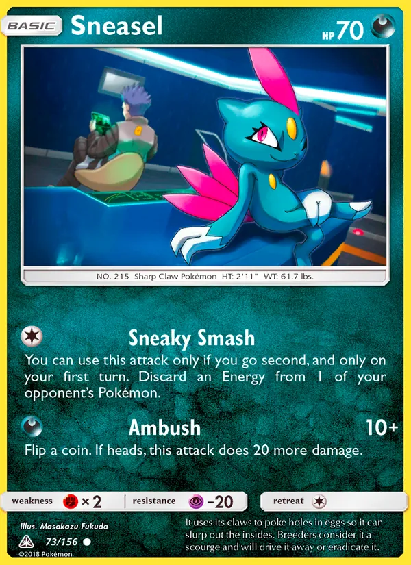 Sneasel #73 – Ultra Prism card