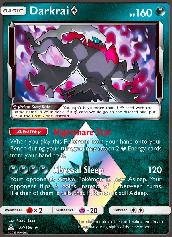 Darkrai ◇ #77 – Ultra Prism card