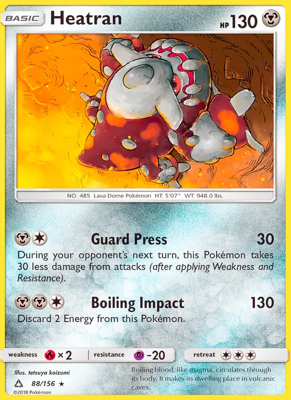 Heatran #88 – Ultra Prism card