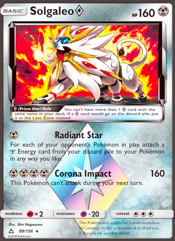 Solgaleo ◇ #89 – Ultra Prism card