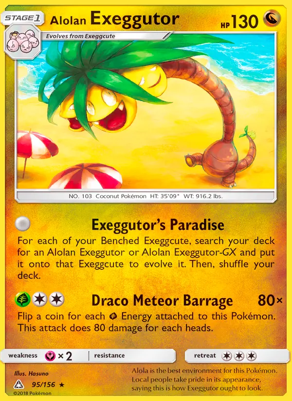 Alolan Exeggutor #95 – Ultra Prism card