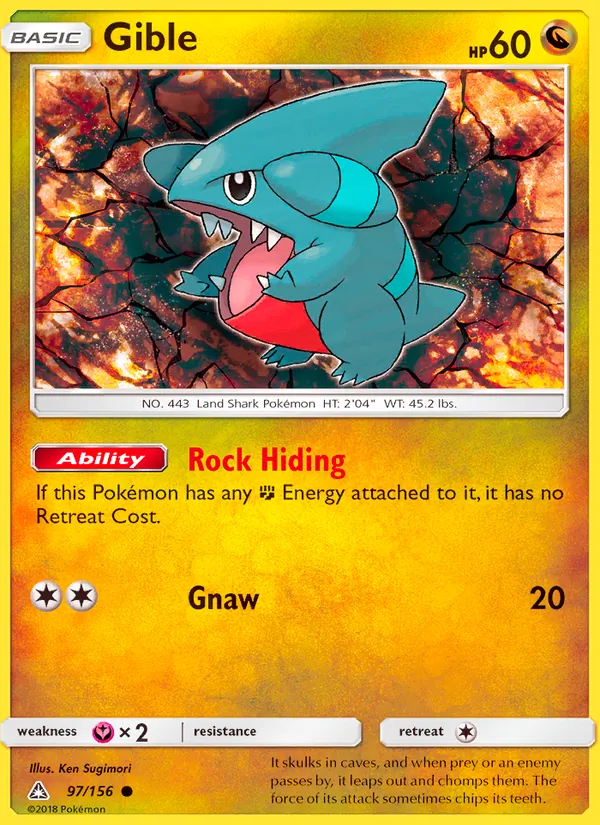 Gible #97 – Ultra Prism card