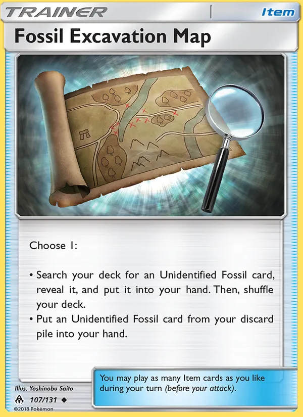 Fossil Excavation Map #107 – Forbidden Light card