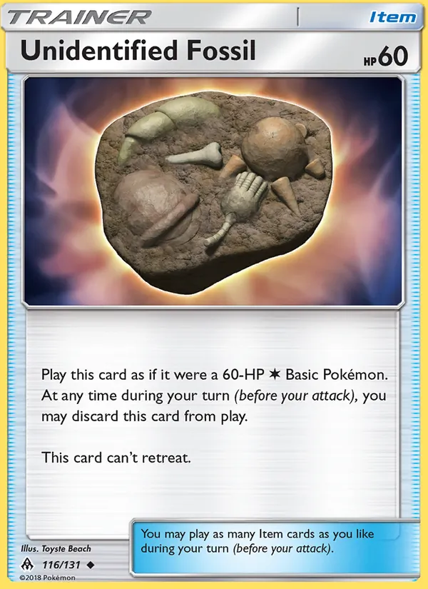 Unidentified Fossil #116 – Forbidden Light card