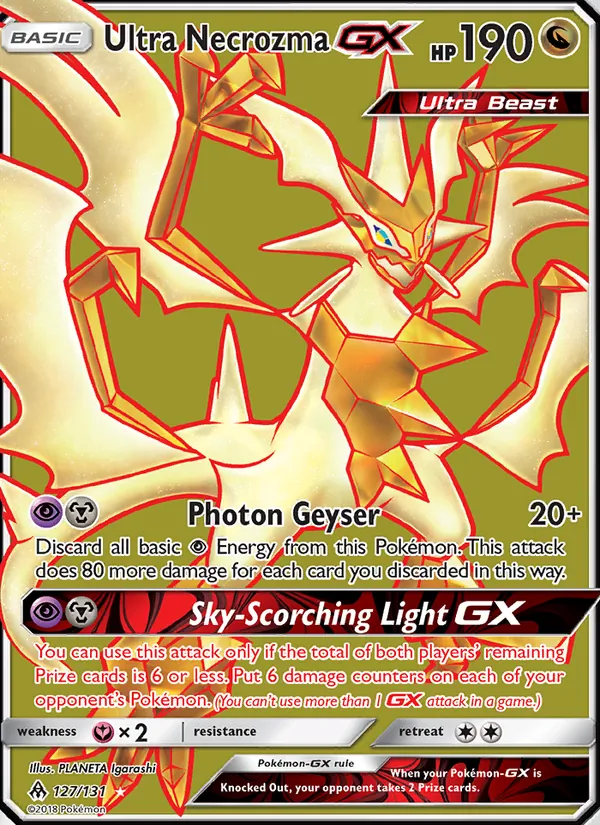 Ultra Necrozma GX #127 – Forbidden Light card