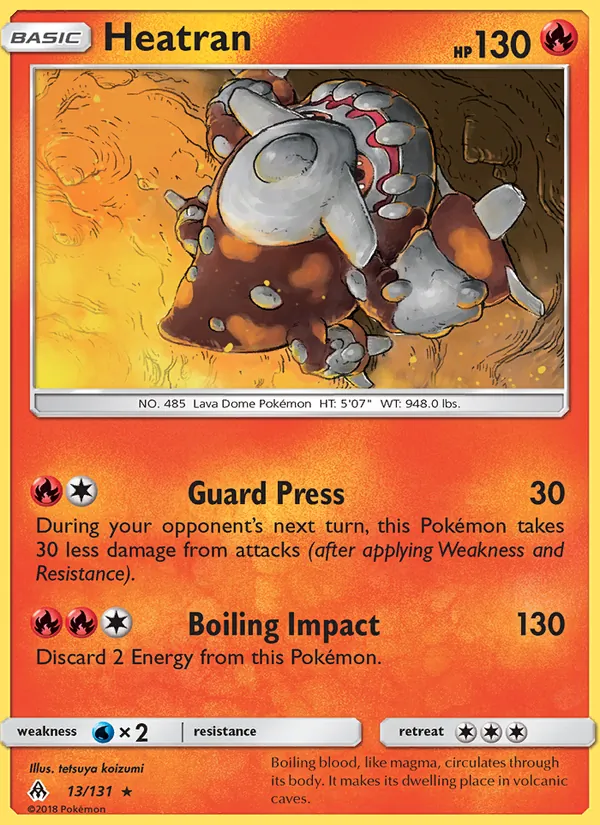 Heatran #13 – Forbidden Light card