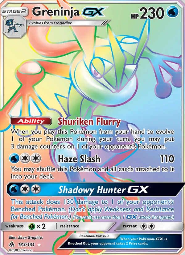 Greninja GX #133 – Forbidden Light card