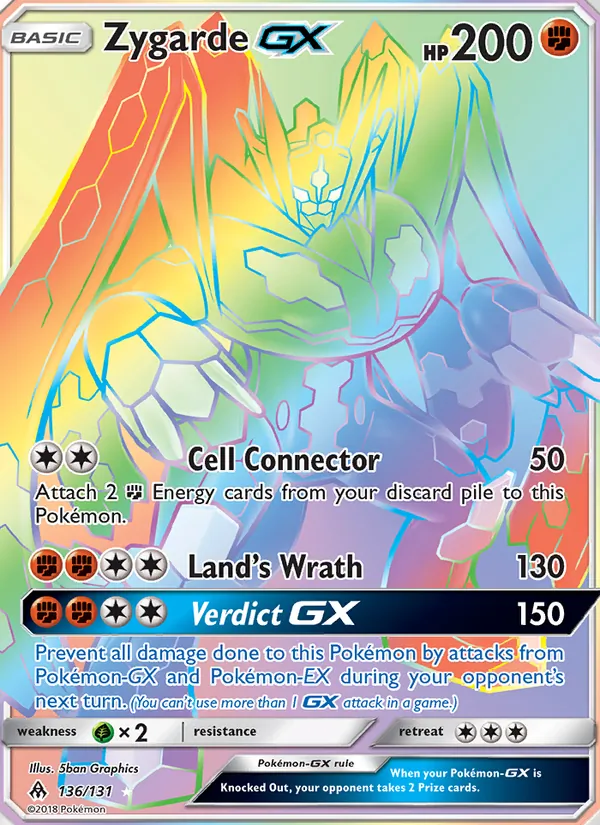 Zygarde GX #136 – Forbidden Light card