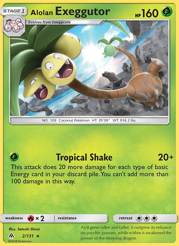 Alolan Exeggutor #2 – Forbidden Light card