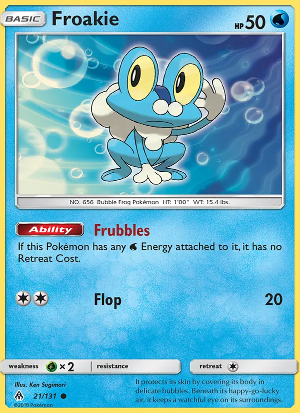 Froakie #21 – Forbidden Light card