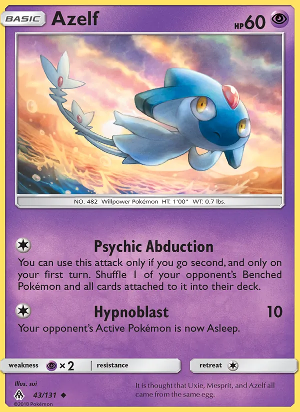 Azelf #43 – Forbidden Light card