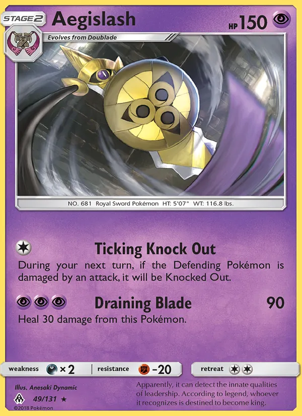 Aegislash #49 – Forbidden Light card