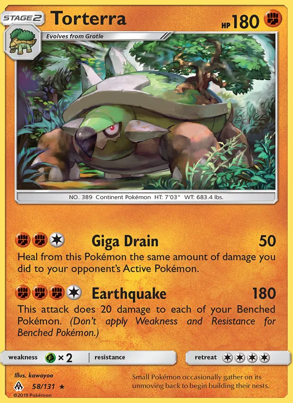 Torterra #58 – Forbidden Light card