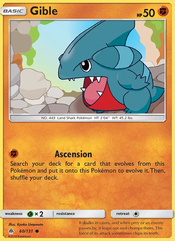 Gible #60 – Forbidden Light card